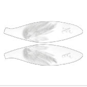 ANGEL WINGS White Custom Monogram Basketbal (Panelen)