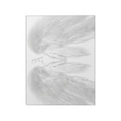 ANGEL WINGS White Custom Monogram Notitieblok (Linkerzijde)