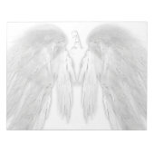 ANGEL WINGS White Custom Monogram Notitieblok (Voorkant)