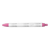 ANGEL WINGS White Custom Monogram Zwarte Inkt Pen (Voorkant)