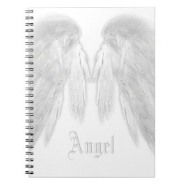 ANGEL WINGS White Custom Name Notitieboek