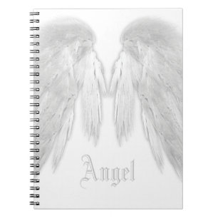 ANGEL WINGS White Custom Name Notitieboek