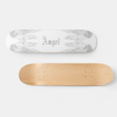 ANGEL WINGS White Custom Name Persoonlijk Skateboard (Horizontaal)