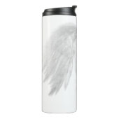 ANGEL WINGS White Custom Name Thermosbeker (Gedraaid links)