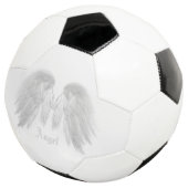 ANGEL WINGS White Custom Name Voetbal (Drie kwart)