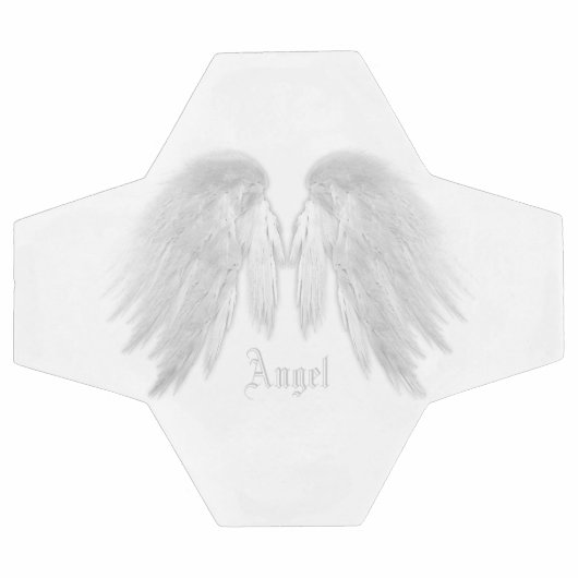 ANGEL WINGS White Custom Name Voetbal (Enkel)