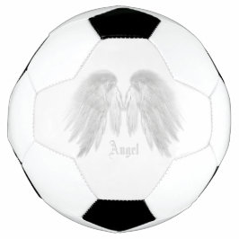 ANGEL WINGS White Custom Name Voetbal