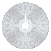 ANGEL WINGS White Heavenly Holly Monogram Fleece Kerstboom Rok (Voorkant)