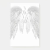 ANGEL WINGS White Heavenly Holly Monogram Post-it® Notes (Voorkant)