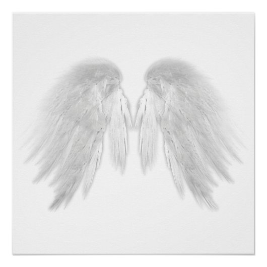 ANGEL WINGS White Poster (Voorkant)