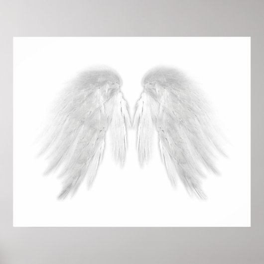 ANGEL WINGS White Poster (Voorkant)