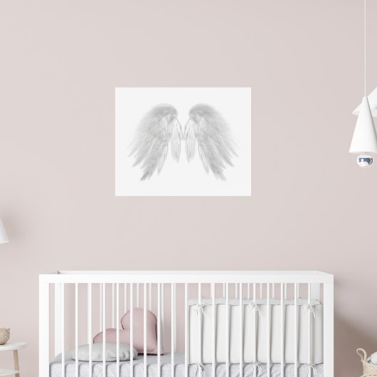 ANGEL WINGS White Poster (Kinderkamer 2)