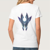 Angel wings Womens V-Neck T-Shirt (Achterkant)