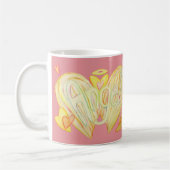 Angel Wings Woord Kunst Aangepaste Koffie Cup Koffiemok (Links)