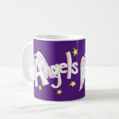 Angel Wings Word Art Custom Coffee Cup Mok (Voorkant links)