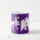 Angel Wings Word Art Custom Coffee Cup Mok (Center)