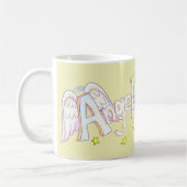 Angel Wings Word Art Custom Coffee Cup Mok (Links)