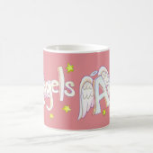 Angel Wings Word Art Custom Coffee Cup Mok (Center)