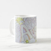 Angel Wings Word Art Custom Coffee Mok (Voorkant links)