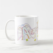 Angel Wings Word Art Custom Koffiemokken Koffiemok (Links)