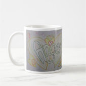 Angel Wings Word Art Custom Koffiemokken Koffiemok (Links)