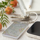 Angel Wings Word Heart Keychain - Aangepaste tekst (Voorkant Rechts)