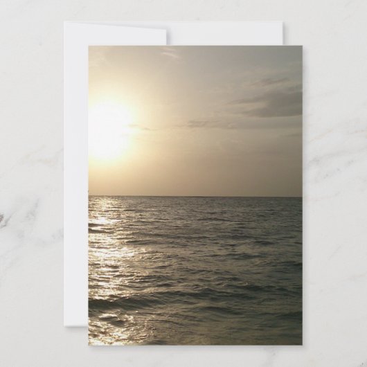 Angel Wings Zee Sunset Fotoviering van het leven Kaart (Achterkant)