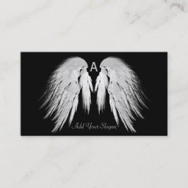 ANGEL WINGS Zwart U kiest kleur Custom Visitekaartje