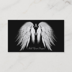 ANGEL WINGS Zwart U kiest kleur Custom Visitekaartje
