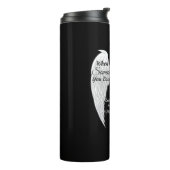 Angel Wings zwart-wit Thermosbeker (Gedraaid links)