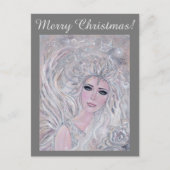 Angel Winter roos door Renee Lavoie Briefkaart (Voorkant)