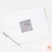 Angel winter Roos door Renee Lavoie Vierkante Sticker (Envelop)