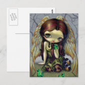 "Angel with Emeralds" Postcard Briefkaart (Voorkant / Achterkant)