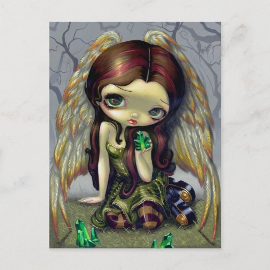 "Angel with Emeralds" Postcard Briefkaart (Voorkant)