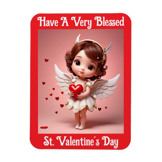 Angel With Heart Flexible Photo Magnet Magneet (Verticaal)