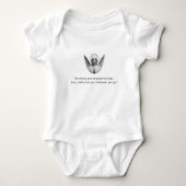 Angel with Joshua 1:9 - Be Strong and Courageous B Romper (Voorkant)