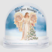 Angel With Tree Snow Globe Sneeuwbol (Achterkant)