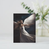 Angel Woman Fotografie Briefkaart (Staand voorkant)