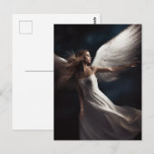 Angel Woman Fotografie Briefkaart (Voorkant / Achterkant)