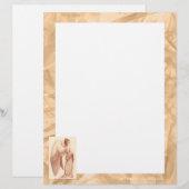 Angel Woman Gepersonaliseerd Briefhoofd (Voorkant / Achterkant)