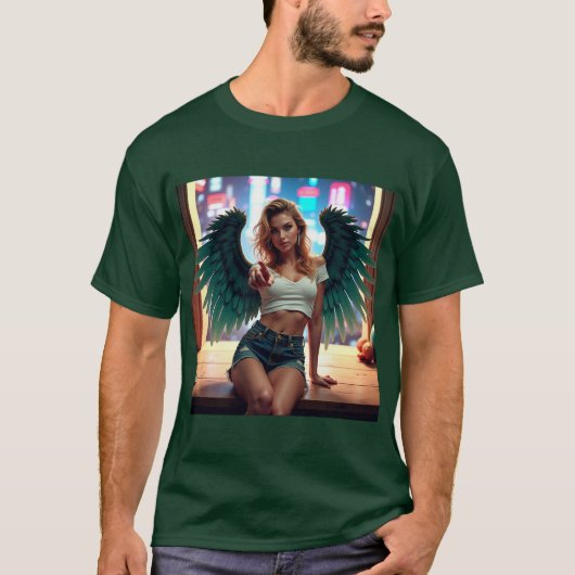 Angel woman t-shirt (Voorkant)