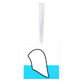 Angel Wooden Cube Christmas Ornament (Rechts)