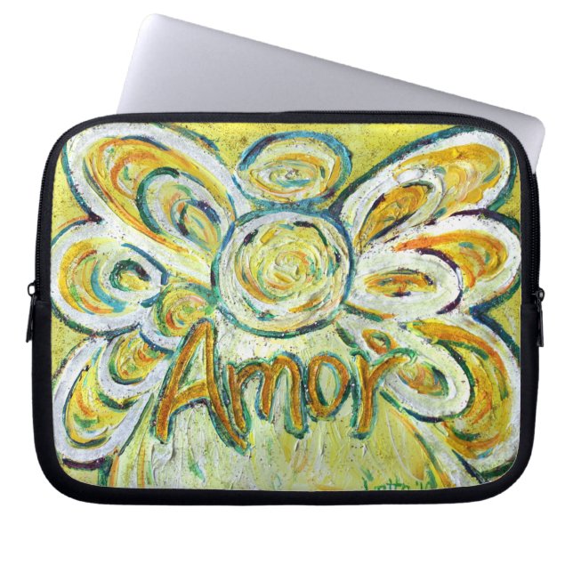 Angel Word Amor Computer Sleeve Electronics Bag (Voorkant)
