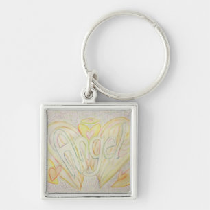 Angel Word Art Inspirerend Sleutelhangers schilder