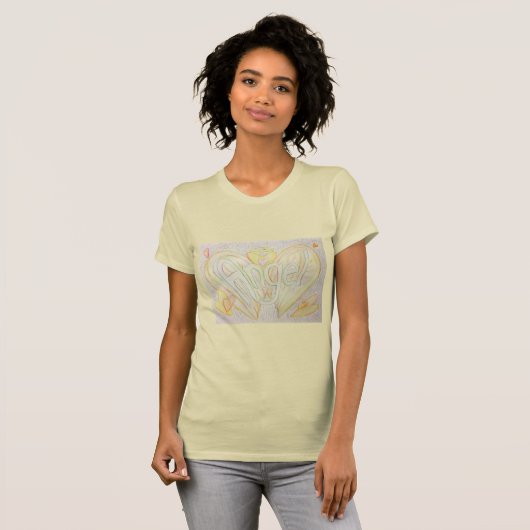 Angel Word Inspirerend aangepaste Shirten T-shirt (Voorkant volledig)