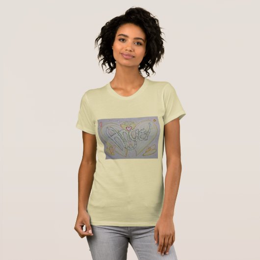 Angel Word Inspirerend aangepaste T-shirts (Voorkant volledig)