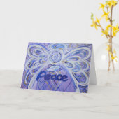 Angel Word Peace - Sympath-kaart Kaart (Gele Bloem)