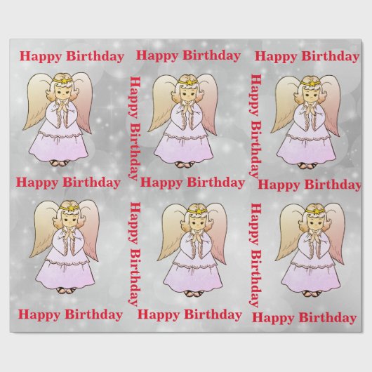 Angel Wrapping Paper Cadeaupapier (Vlak)
