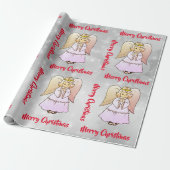 Angel Wrapping Paper Cadeaupapier (Uitgerold)