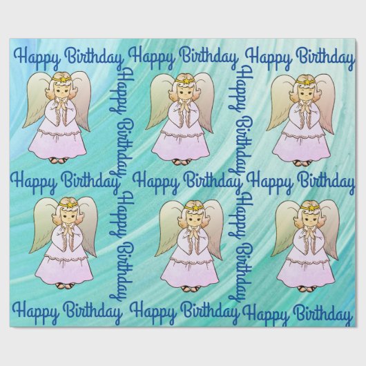 Angel Wrapping Paper Cadeaupapier (Vlak)